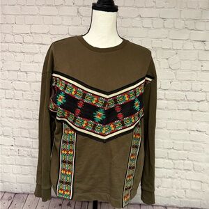 Zara Trafaluc Olive Green Knit